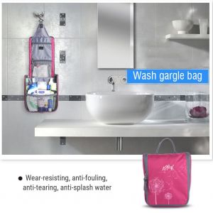 Trousse de toilette portable et etanche, trousse de voyage pour cosmetiques (rouge) - Neuf