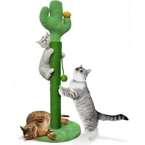 Griffoir Cactus Arbre &Agrave; Chat Poteau Arbre Chat Tour Griffoir Pour Petit Chats En Sisal 82.9 X 39 Cm (H X &Oslash;) - Neuf