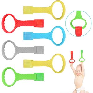 Anneau De Lit B&eacute;b&eacute;, 6 Pi&egrave;ces Pour Lit Et Parc, Anneaux En Plastique Pour L'entra&icirc;nement De L'&eacute;quilibre, Aide &Agrave; Se Lever Du Berceau - Neuf