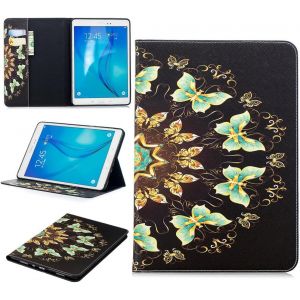 Tablet ?tui pour Samsung Galaxy Tab A/SM-T550 / T555 (9,7 Pouces) PU Cuir Couverture Magn&iquest;&iquest;tique Housse Papillon Color&iquest;&iquest; Motif Stent Fonction Flip Cuir pour Galaxy Tab A 9,7 - Neuf