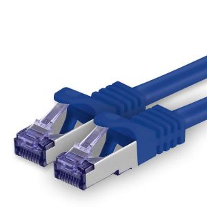 Câble Réseau CAT7 CAT 7 10 Gigabit-1x 1m-RJ45 Ethernet LAN DSL Routeur Modem-Bleu - Neuf