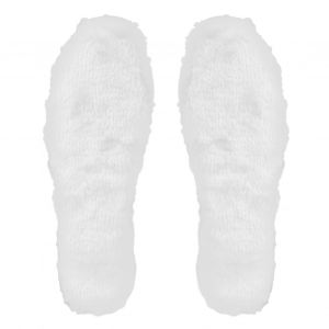 Semelles Interieures En Peluche Douce Et Blanche Pour Chaussures De Course, De Pluie, De Neige, De Course A Pied, 40 - Neuf