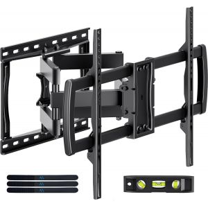 Support Mural Pour Télév Urs De 32 À 85 Pouces Full Motion Double Bras Articulé Avec Pivot Et Inc Ison, Vesa 600 X 400 Mm, Supporte 60 Kg Pour Écrans Lcd/Led/Oled Plats Et Incurvés - Neuf