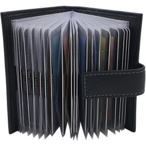 CAUC-XXL Cuir de Buffle Porte Cartes de cr&eacute;dit MJ-Design-Germany avec Protection RFID et NFC (Noir) - Neuf