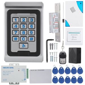 Kit de controle d'acces par clavier RFID, serrure de porte, carte EM 125 kHz pour entree de porte - Neuf