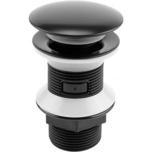 SJZG-Bonde D'Évier Pop-Up Non Fendue, Bonde De Lavabo Clic-Clac, Pour Lavabos De Salle De Bain, Lavabos, Lavabos De Vestiaire Noir - Neuf