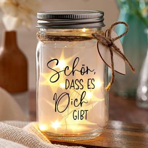 Jgd-Bouteille Avec Guirlandes Lumineuses Cadeaux Pour Femme Petite Amie Lumi&egrave;re Led Bouteille Avec Dire Bouteille D&eacute;corative Avec Bouchon (Sch&ouml;n, Dass Es Dich Gibt) - Neuf