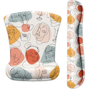 TIANYI-Tapis de souris repose-poignet pour clavier et souris, antidérapant en mousse à mémoire de forme, facile à saisir, soulagement de la douleur, parfait pour le bureau - Neuf