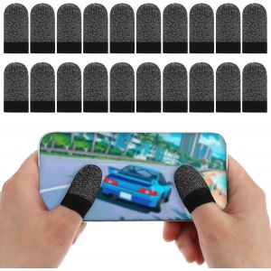 Lot De 20 Gants De Jeu, Fibres Argent&eacute;es, Respirantes, R&eacute;sistantes &Agrave; La Transpiration, Stabilisateur De Jeu, Accessoires De Fonctionnement Fluides, Compatibles Avec Tous Les Appareils &Agrave; &Eacute;cra[Z1139] - Neuf