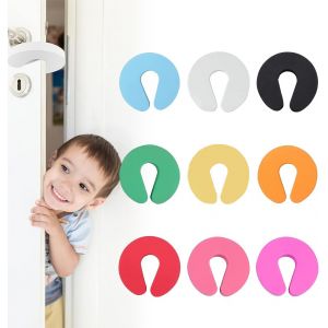 Bloc Porte Securite Bebe,Bloque Porte B&eacute;b&eacute;,Stop-Porte Mousse,Amortisseur Bloque Porte,9 Pcs Bloc Porte S&eacute;curit&eacute; B&eacute;b&eacute; Stop-Porte Mousse Bloc-Porte Anti Pincement,Protection Doigt Enfant Secur - Neuf