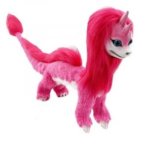 Simulation peluche animal dragon peluche souhaitant dragon poup&eacute;e poup&eacute;e dessin anim&eacute;-rose rouge - Neuf