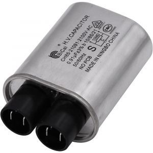Condensateur haute tension de four à micro-ondes 2100 VAC 1.00 MFD uF Universel Compatible et remplace pour les cheveux multimédias Amana Kenmore Mayta et Whirlpolo - Neuf