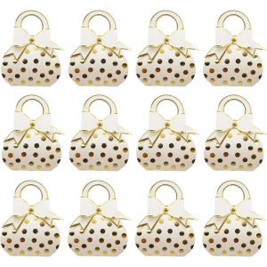 Boîtes à Dragées, 50 Pièces Emballage Cadeau Boite, Boite Dragees Mariage, Fête Boite Cadeau, Boîte à Bonbons en Papier pour Baptême Première Communion Graduation Mariage (Beige) - Neuf