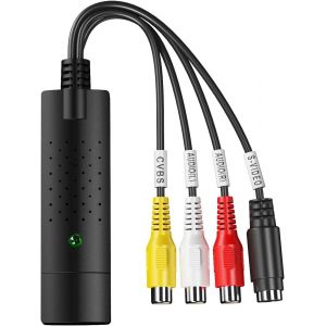 Adaptateur USB 2.0 pour enregistrement vidéo TV DVD DVR Prise en charge plus facile pour les appareils d'enregistrement vidéo USB Te Win10 - Neuf