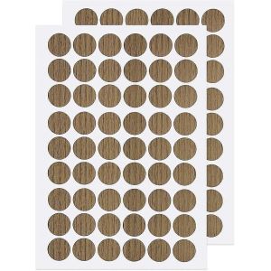 Trous De Vis Autocollants Pvc Couvercles Auto-Adhésifs,21mm Autocollants Décoratifs Vis Couvercles Capuchons Idéal Pour Les Meubles En Bois Armoire Armoire Étagère Plaque De Bureau - Neuf