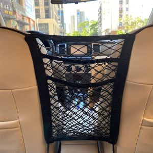 Bolsa De Malla De 3 Capas Para Coche, Bolsa De Malla Para El Respaldo, Puerta Trasera De Seguridad Para Niños, Portapañuelos Para Equipaje, Bolsa De Malla Para El Conductor - Neuf