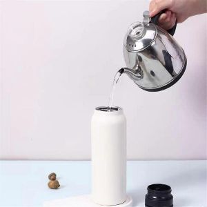 Bouteille D'eau Isotherme Jaune Avec Support Magn&eacute;tique Pour T&eacute;l&eacute;phone - Neuf