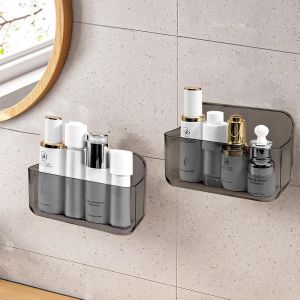 CAUC-Lot de 2 &Eacute;tag&egrave;res de Douche sans Per&ccedil;age, Paniers Muraux Autocollants en Plastique, Organisateur de Salle de Bain pour Shampooing, Gel Douche et Ustensiles de Cuisine - Neuf