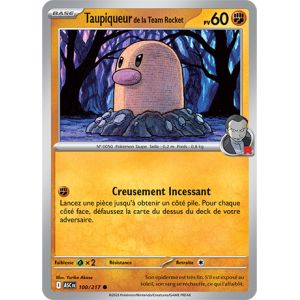 Carte Pok&eacute;mon - Taupiqueur De La Team Rocket - 100/217 - H&eacute;ros Transcendants - Neuf