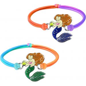 Eryi-Bracelets D'humeur Pour Enfants, Bracelet D'ambiance Change De Couleur Pour Fille Avec Pendentif Cheval, Bracelet De Cheval De Couleur Arc-En-Ciel, Pour Cadeau Anniversaire De Fête - Neuf