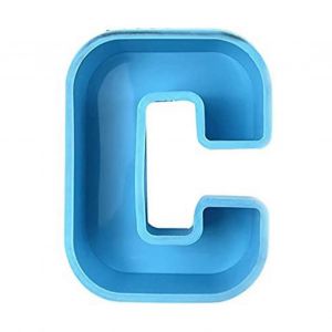 1pcs Alphabet Moule Grande Taille Pas Facile &Agrave; Casser Lettre De Silicone A &Agrave; Z 3d D&eacute;coration De Moule Pour La D&eacute;coration De F&ecirc;te-Taille: C - Neuf