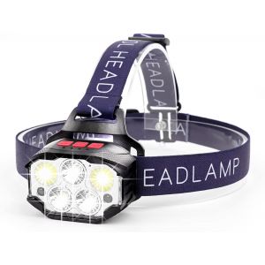 Apunol Lampe Frontale Led Rechargeable Usb Torche Frontale Puissante Avec 800lm, 8 Modes D¿Eclairage, Ipx4 Étanche, Détecteur De Mouvement Pour Pêche, Camping, Randonnée, Cyclisme, Lecture - Neuf