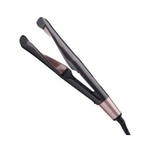 Fer &Agrave; Lisser Et Boucler 2 En 1 Avec Temp&eacute;rature R&eacute;glable Et Plaque Rotative - Neuf