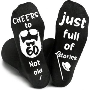 Jgd-Chaussettes Pour Homme 40e 50e 60e Anniversaire &iquest; Chaussettes Amusantes Pour Lui, M&eacute;lange De Coton De Qualit&eacute; Sup&eacute;rieure Avec Imprim&eacute;s Qui Ne Se D&eacute;colorent Pas - Neuf