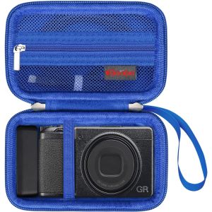 Sac de Transport pour Ricoh GR IIIx HDF/GR IIIx/GR III HDF/GR III/GR II/GR Cam&eacute;ra num&eacute;rique,RICOH GR Premium Compact Cam&eacute;ra Sac de Voyage Dur,Bleu - Neuf