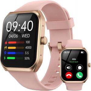 Montre Connect&eacute;e Femme, 1,91"" &Eacute;cran Lcd Smartwatch, 280 Mah Montre Connecter Pour Femme Avec Appels Whatsapp, Alertes D'Information, Oxym&egrave;tre, Moniteur De Fr&eacute;quence Cardiaque Pour Android Ios - Neuf
