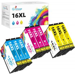 ERYI-16Xl Compatible Cartouches D'Encre Remplacement Pour Epson 16 16Xl Pour Workforce Wf-2510 Wf-2630 Wf-2750 Wf-2530 Wf-2540 Wf-2010 Wf-2760 Wf-2650 Wf-2660 Wf-2520 (3 Cyan, 3 Magenta, 3 Jaune) - Neuf