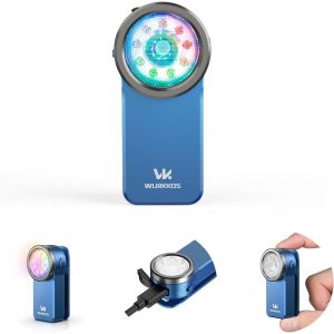 Cmwx-Hd03 Mini Lampe De Poche À Clip, 680 Lumens Lampe Torche Led, 3 Sources Modes D'éclairage Inondation Spot Et Rgb, Type-C Rechargeable, Ipx6 Étanche Pour Camping Les Urgences Travail -Blue - Neuf