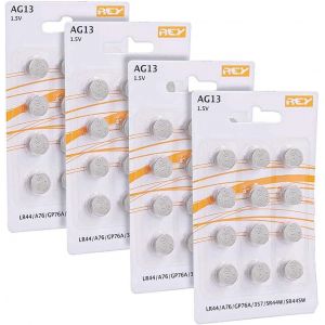 Lot de 48 Piles AG13 1,5V,Pile Bouton au Lithium Alcaline,LR44,A76,GP76A,357,SR44W,SR44SW - Neuf