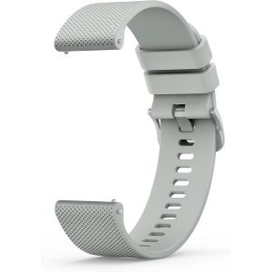 20mm 22mm Bracelet De Montre En Silicone, Souple Bracelet De Replacement En D&eacute;gagement Rapide Avec Boucle En M&ecirc;me Couleur Homme Femme 20mm 22mm (Gris, 20mm) - Neuf