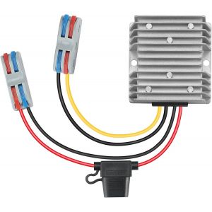 JGD-Convertisseur DC-DC Boost 12V&iquest;24V 10A 240W - Haute efficacit&eacute; 95% (IP67) - Compatible Camping-Car/Solaire/Industrie - Neuf