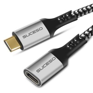 JGD-Rallonge USB C 3.2 Gen 2 100W C&acirc;ble Extension USB Type C 4K@60Hz 10Gbps Charge Rapide et Transfert Compatible avec MacBook Pro/Air iPad Pro 2021/2020 XPS 15/13 Samsung S23/S22/S21 Steam Deck-2M - Neuf