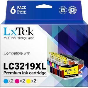 ERYI-Cartouches Lc3219Xl D'Encre Compatible Pour Brother Lc3219Xl Lc3217 Lc3219 Xl Pour Brother Mfc-J5330Dw Mfc-J5335Dw Mfc-J5730Dw Mfc-J6530Dw Mfc-J6930Dw Mfc-J6935Dw (2 Cyan 2 Magenta 2 Jaune) - Neuf