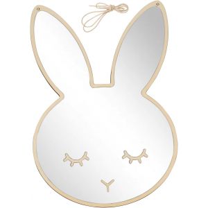 Eryi-Miroir Acrylique, Miroir Pour Chambre D'enfant, Miroir Enfant, Miroir Mural, Stickers Muraux Miroir Décoratif, Pour Chambre D'enfant, Salle De Bain - Lapin/37x25x0.5 Cm - Neuf