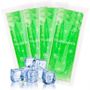 KALANKA-Poche de Glace en Gel Réutilisable pour Trousse Isotherme Insuline Diabétique, Glacière Isotherme pour Médicament Insuline, Poche Refrigerante Gel Froid Approuvée par TSA (4 Paquets, Vert) - Neuf