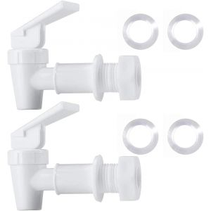 En Plastique Sans Bpa De L'eau Du Robinet, Comptoir De Remplacement De L'eau Du Robinet, Ménage Seau D'eau, Fontaine D'eau, Système De Filtration, L'eau De La Carafe (2 Blancs) - Neuf