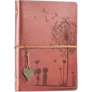 Chenquansarl-Carnet De Voyage A5 Carnet De Notes Voyage Diary Notebook Croquis Dessin Rechargeable Journal Cuir Vintage Cahier Bloc-Notes De Journal Vierge¿Marron¿ - Neuf