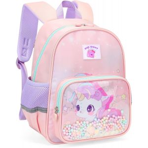 KALSC-Sac À Dos Enfant Cartable Fille Garçon Sac A Dos Maternelle Scolaire Avec Sangle De Poitrine,Mignon Animaux Sacs D'École Imperméable Léger Cartable Maternelle Tout-Petits Pour 2-6 Ans - Neuf