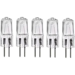 Sjzg-5 Pi&egrave;ces Ampoule Halog&egrave;ne Gy6.35 12 V/24 V 50w 100w 150w 200w 250w Pour Lampe De Microscope De Projecteur Perles De Filament De Tungst&egrave;ne Halog&egrave;ne Lumi&egrave;re Blanche Chaude,Blanc Chaud 2700k,24v-50 - Neuf