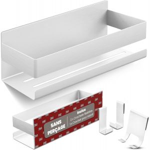 Etagere Douche Sans Percage - Etagere Salle de Bain - Porte-savon Douche - shower shelf - support gel douche salle de bain - rangement baignoire - Neuf