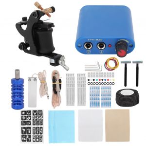 Kit De Demarrage Pour Machine A Tatouer Professionnelle Complete, Bobine, Poignee De Tatouage, Alimentation, Prise 90-265 V Us - Neuf