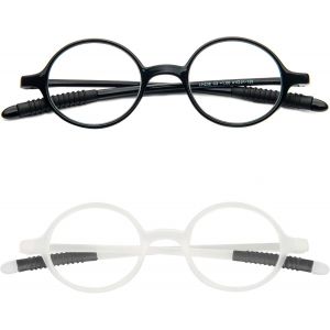 Lunettes De Lecture Rétro Hommes Et Femmes Rondes Aide À La Lecture Aide À La Vision Lunettes Tr90 À Monture Complète - Neuf