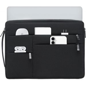 13,3-14 Pouces Housse Pour Ordinateur Portable Pour Macbook Pro 14, Macbook Air/Pro 13, 13,8""/13,5"" Surface Laptop/Book, Sacoche Pour 13"" Hp Dell Lenovo Thinkpad Asus Acer, Noir - Neuf