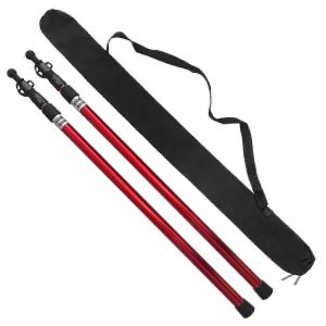 Lot De 2 Poteaux T&eacute;lescopiques &Eacute;pais Et R&eacute;glables En Alliage D'aluminium Pour B&acirc;che De Tente, Abri De Plage, Auvent, Camping, Randonn&eacute;e, Trekking. - Neuf