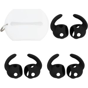 Kal-Paires De Crochets D'oreille Antidérapants En Silicone Avec Pochette Supplémentaire En Silicone Accessoires Pour Écouteurs Compatibles Avec Les B-Eats Studio Buds 2021 Noir - Neuf