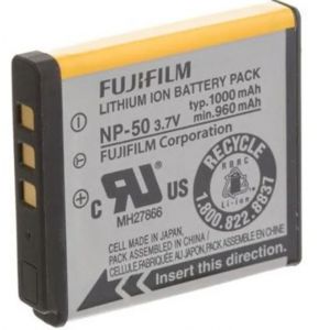 FUJIFILM NP-50 Batterie 750mAh Compatible avec Fuji Fujifilm FinePix F50fd F60fd F100fd J50 S100fd V1273 F70EXR F80EXR F200EXR XP100 X10 X20 XF1 XP150 Casio Exilim EX-G1 G1BK G1RD H5 NP50 NP 50 - Neuf